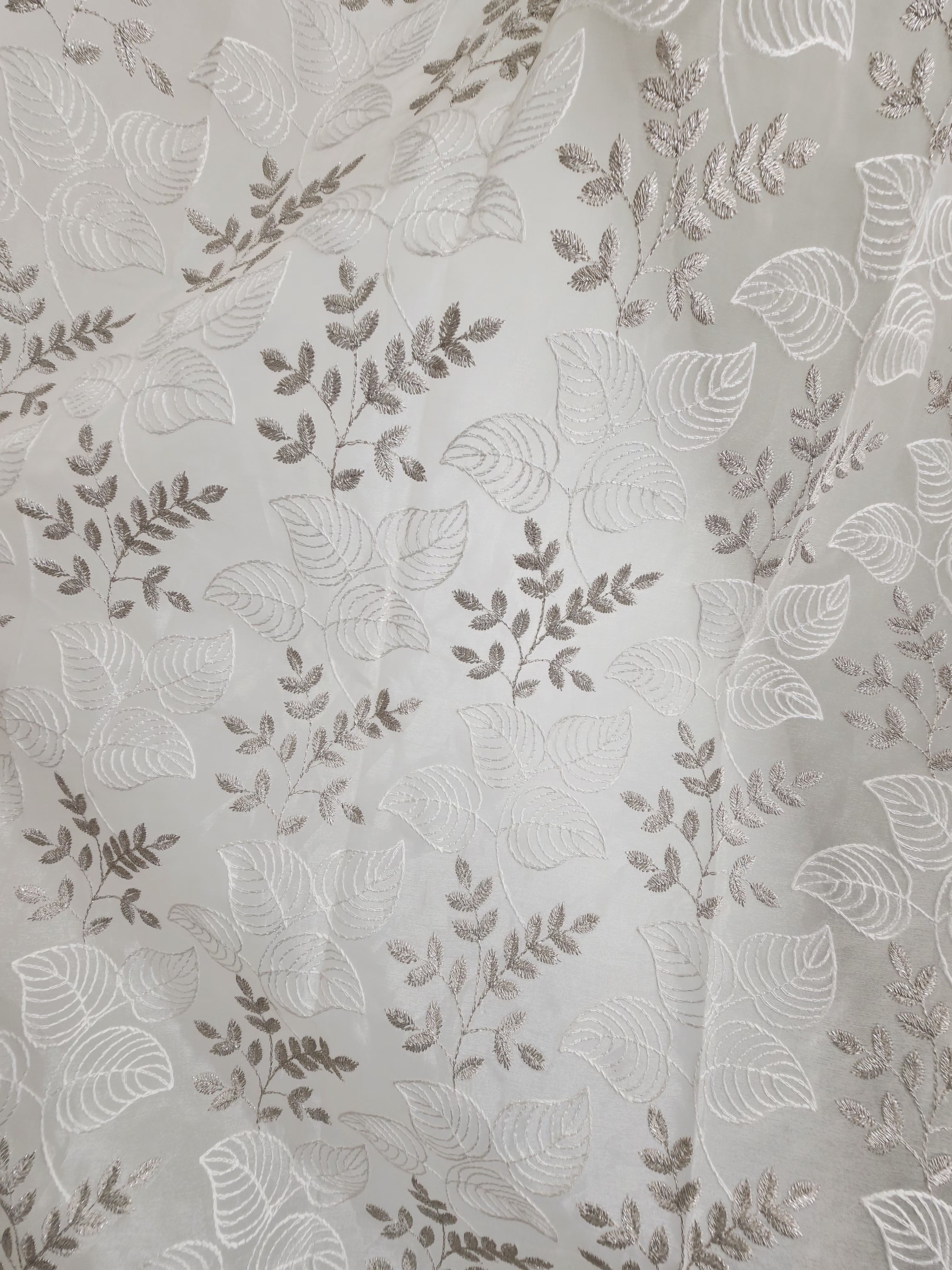 Luxury Heavy Embroidered Sheer Curtain - Set of 2