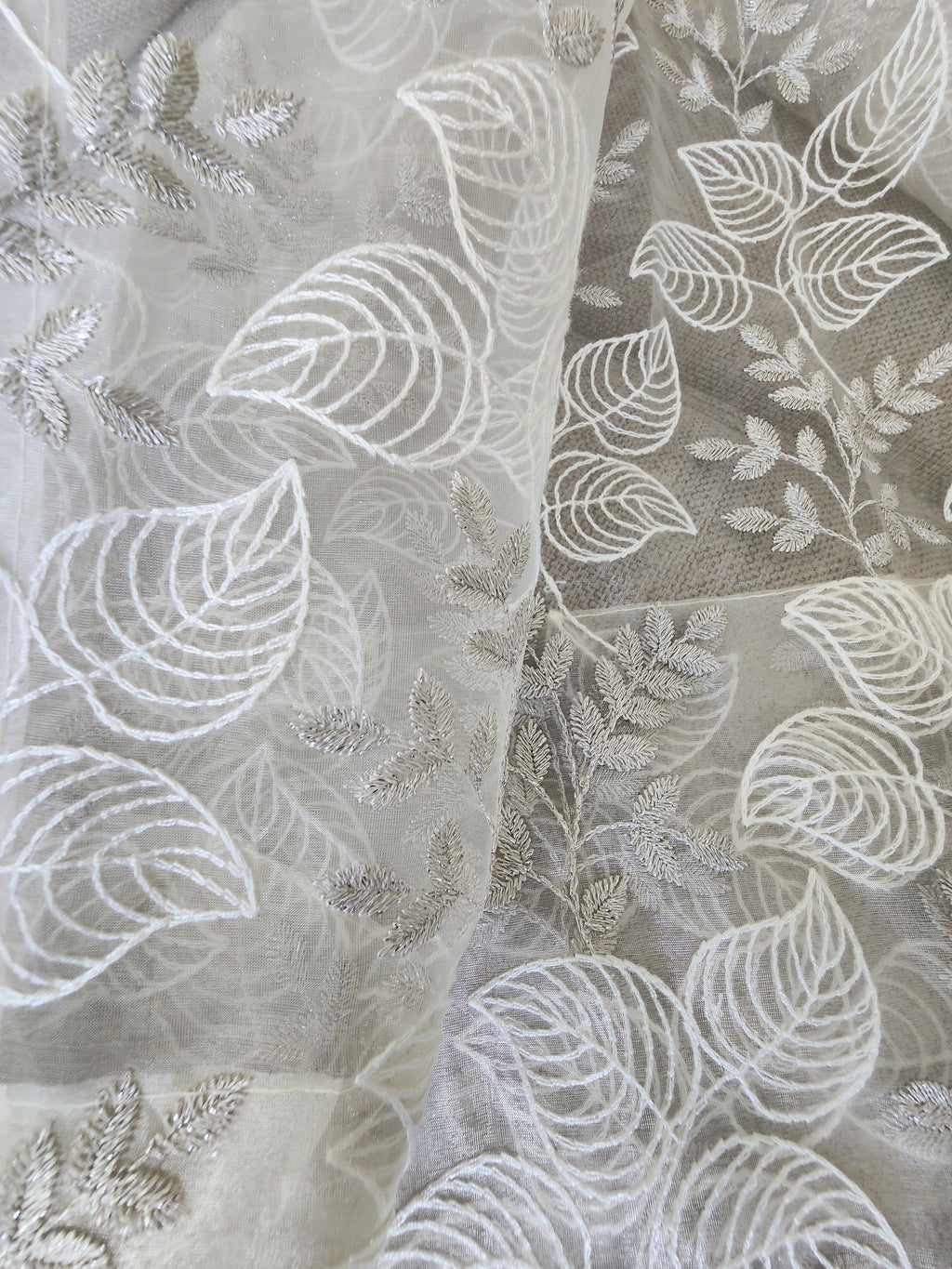 Luxury Heavy Embroidered Sheer Curtain - Set of 2