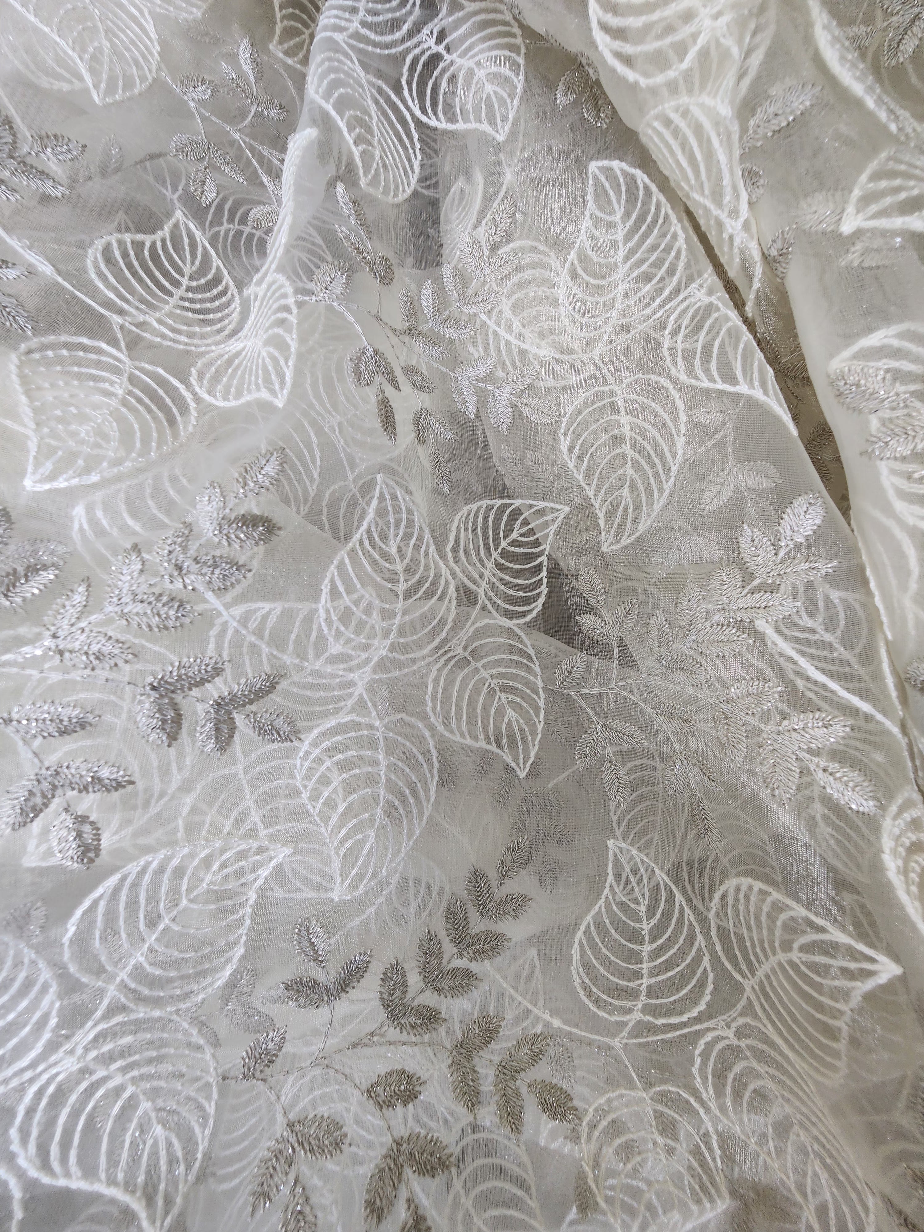 Luxury Heavy Embroidered Sheer Curtain - Set of 2