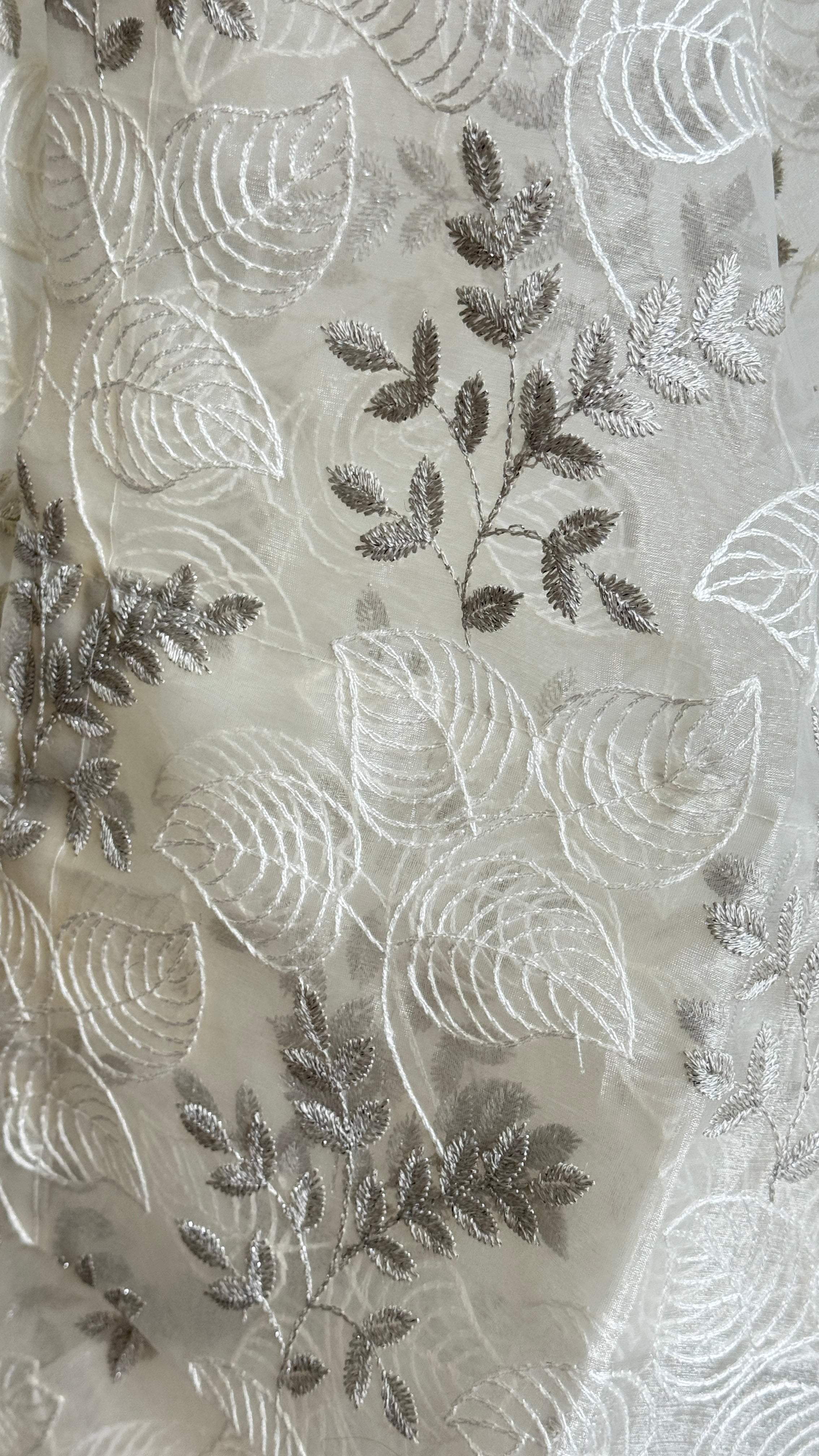 Luxury Heavy Embroidered Sheer Curtain - Set of 2