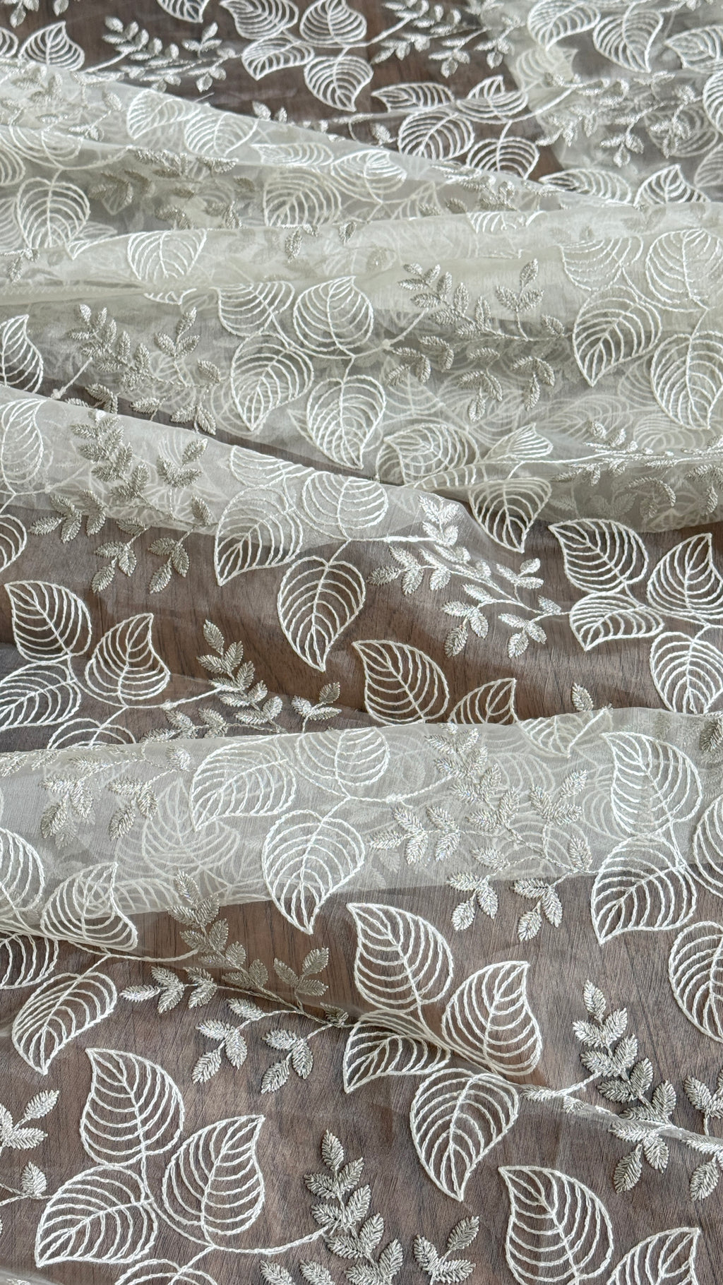 Luxury Heavy Embroidered Sheer Curtain - Set of 2